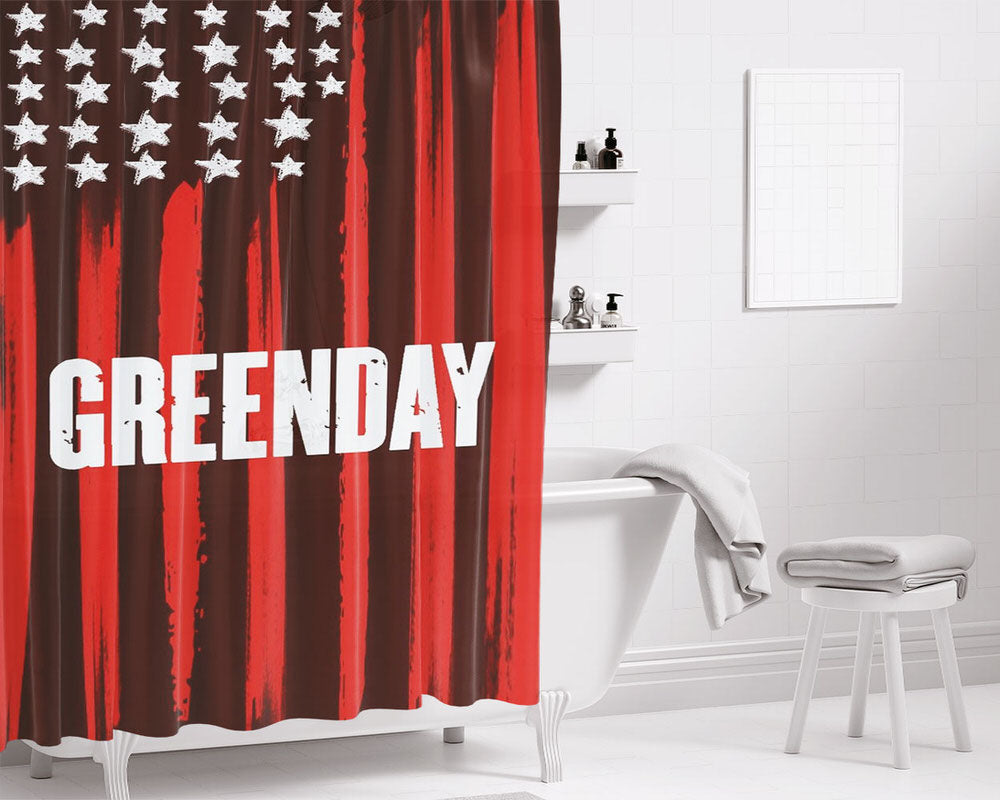 American Idiot Wallpapers Bathroom Shower Curtain Fabric Waterproof | 66 X 72 Inch