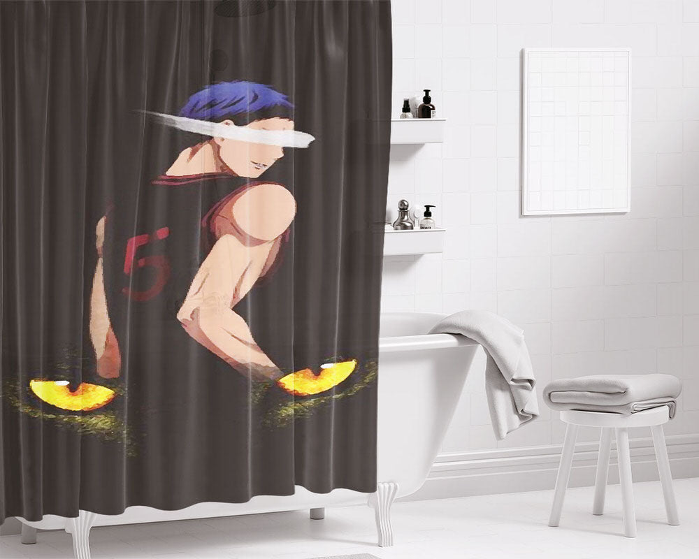 Aomine Daiki Bathroom Shower Curtain Fabric Waterproof | 66 X 72 Inch