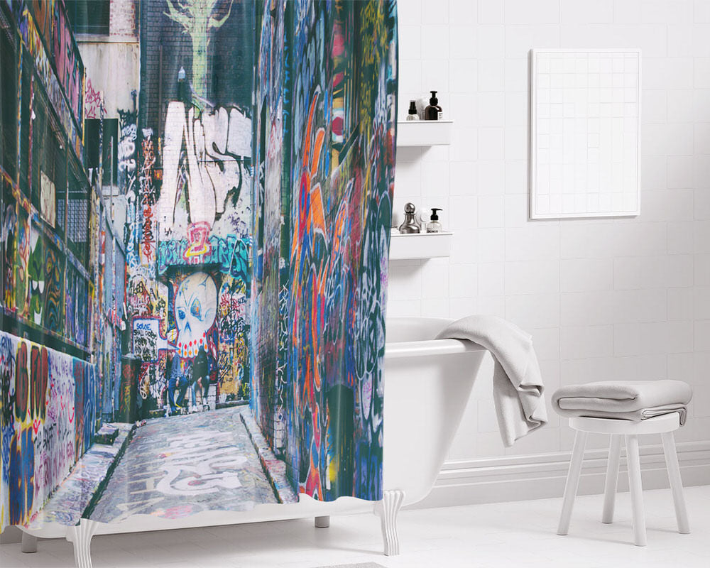 Arts & Culture Bathroom Shower Curtain Fabric Waterproof | 66 X 72 Inch