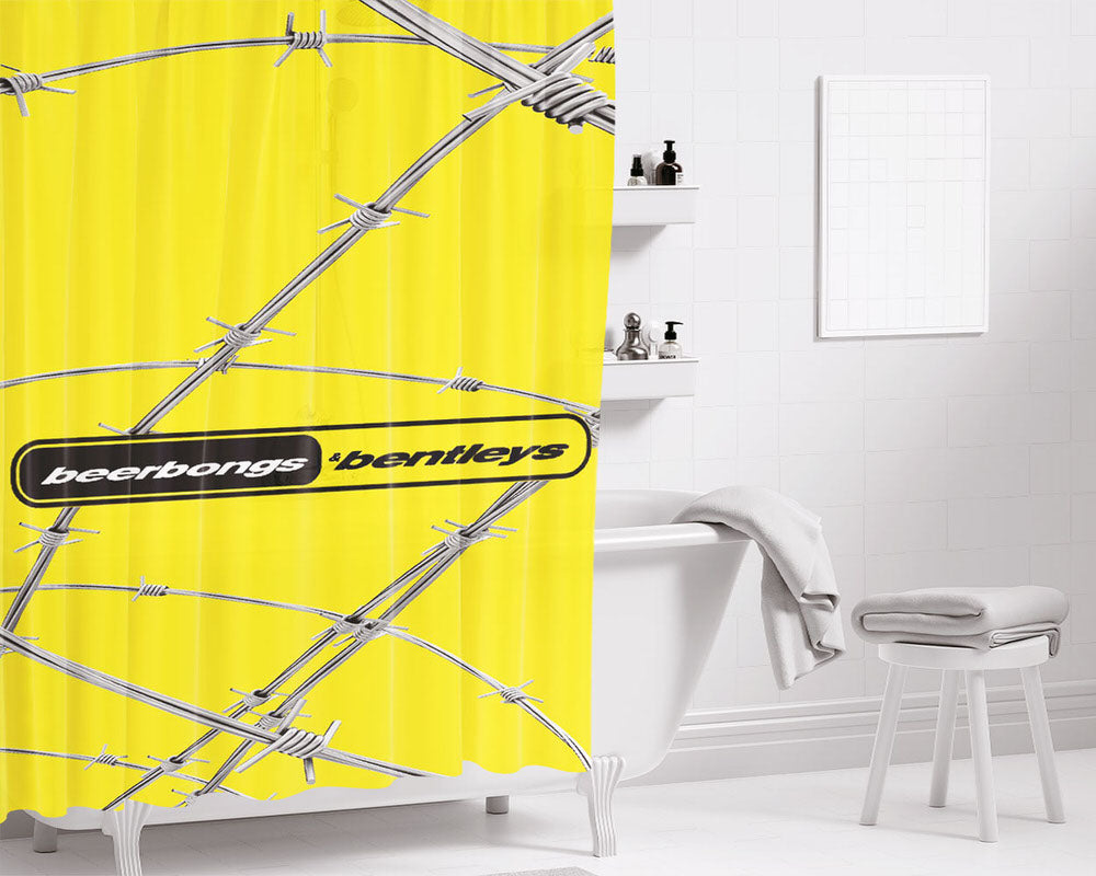 B&B Beerbongs Bathroom Shower Curtain Fabric Waterproof | 66 X 72 Inch