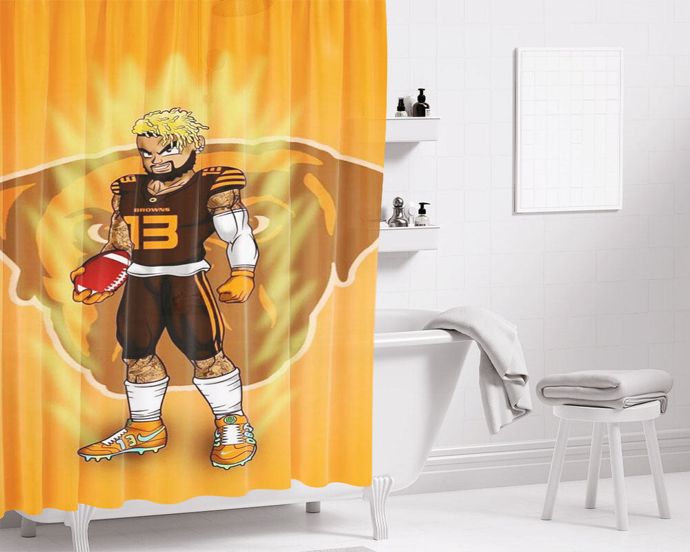 Backham Jr Dawg Pound Bark Together Bathroom Shower Curtain Fabric Waterproof | 66 X 72 Inch