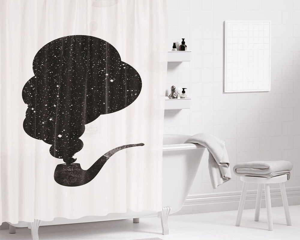 Birth Of Stars Bathroom Shower Curtain Fabric Waterproof | 66 X 72 Inch