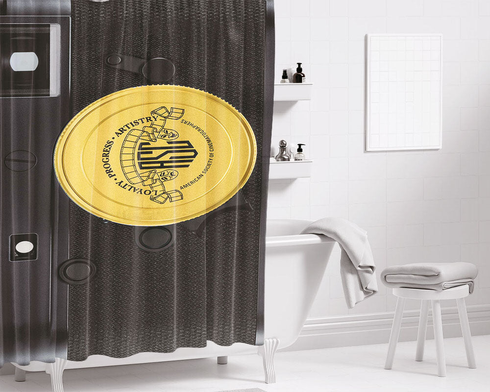 Black M10 P Asc Summicron Limited Edition Camera Bathroom Shower Curtain Fabric Waterproof | 66 X 72 Inch