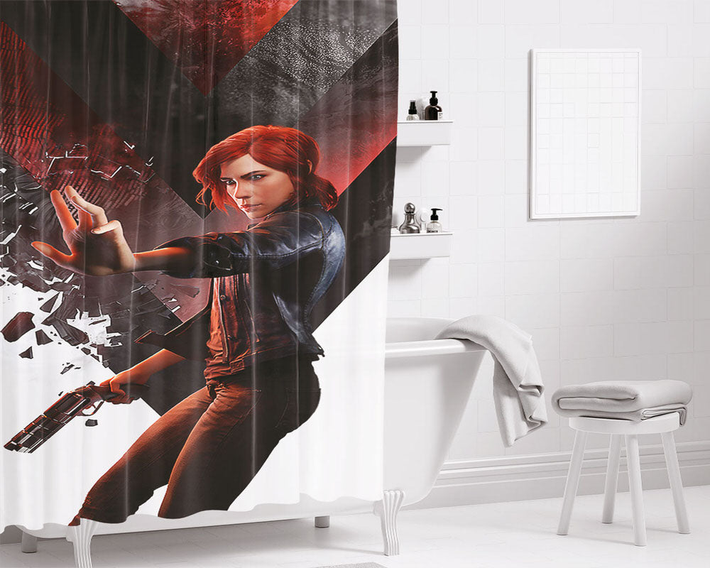 Control Games 2019 Bathroom Shower Curtain Fabric Waterproof | 66 X 72 Inch