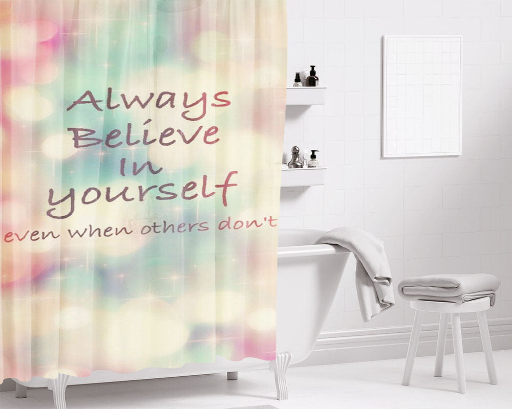 Cool Wallpapers For Girls Bathroom Shower Curtain Fabric Waterproof | 66 X 72 Inch