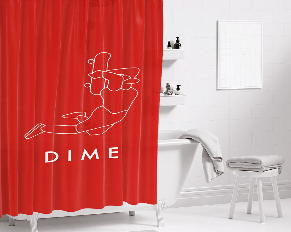 Dime Mtl Dunk Skateboard Bathroom Shower Curtain Fabric Waterproof | 66 X 72 Inch