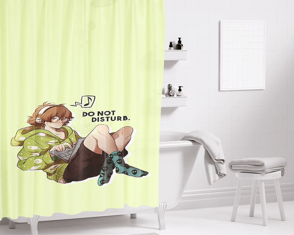 Do Not Disturb Bathroom Shower Curtain Fabric Waterproof | 66 X 72 Inch