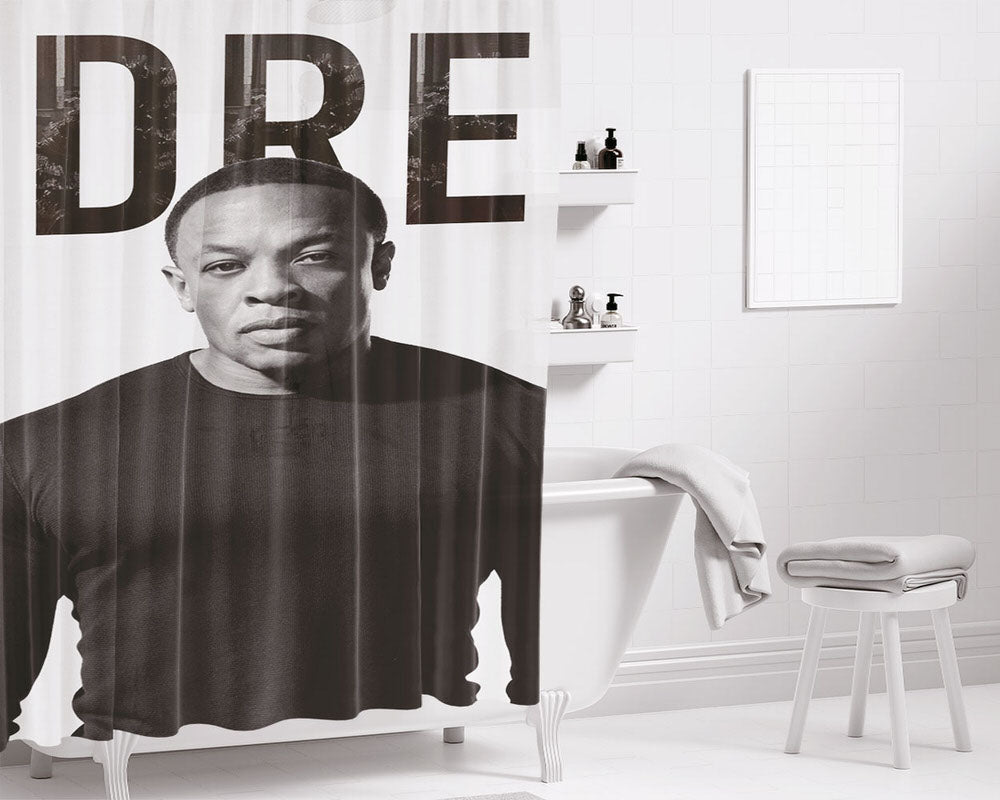Dr Dre Wallpaper Bathroom Shower Curtain Fabric Waterproof | 66 X 72 Inch