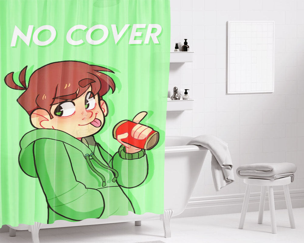 Edd Eduardo Eddsworld No Cover Bathroom Shower Curtain Fabric Waterproof | 66 X 72 Inch