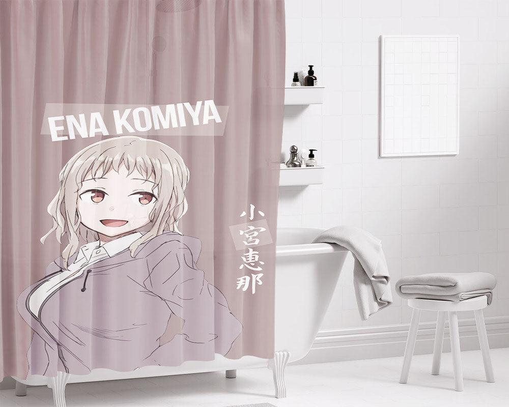 Ena Komiya Just Because Bathroom Shower Curtain Fabric Waterproof | 66 X 72 Inch