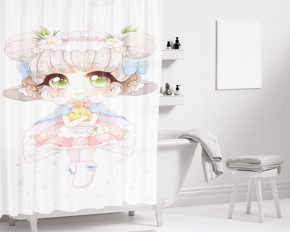 Eukia Bathroom Shower Curtain Fabric Waterproof | 66 X 72 Inch