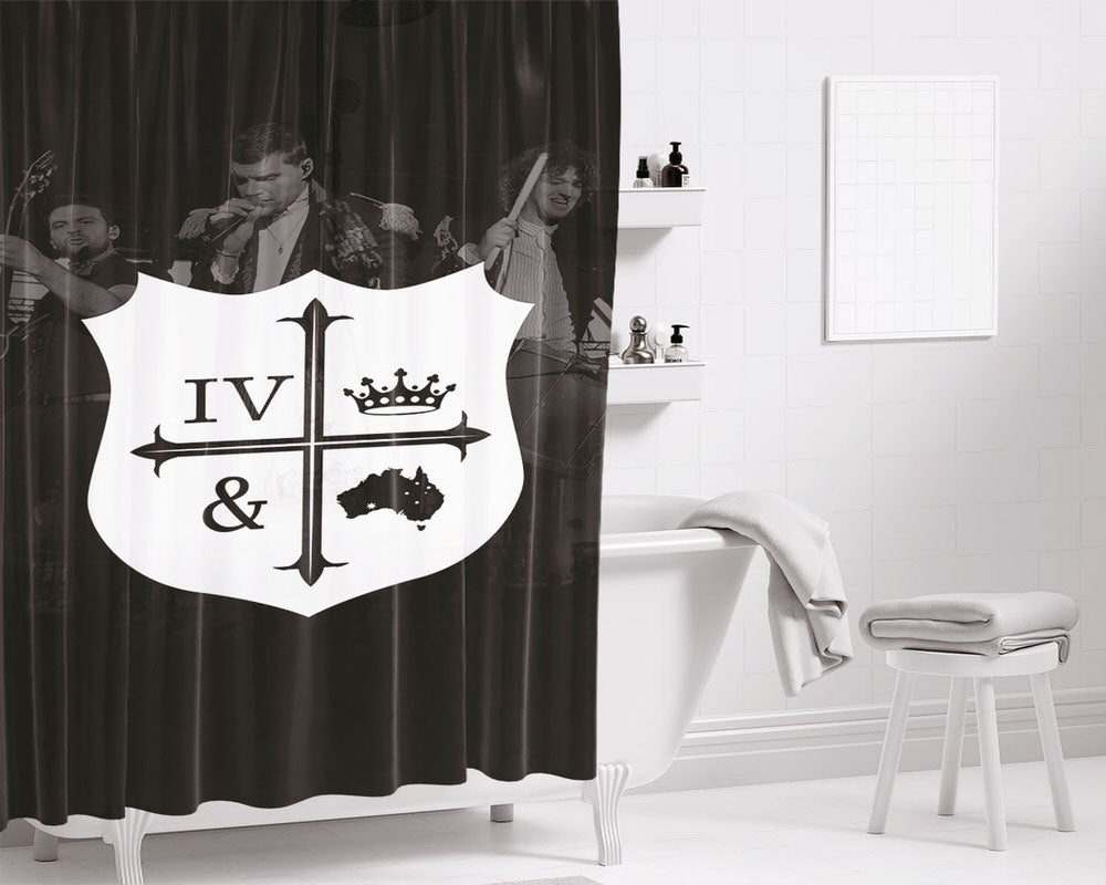 For King And Country Christian Religious Band Logo Bathroom Shower Curtain Fabric Waterproof | 66 X 72 Inch