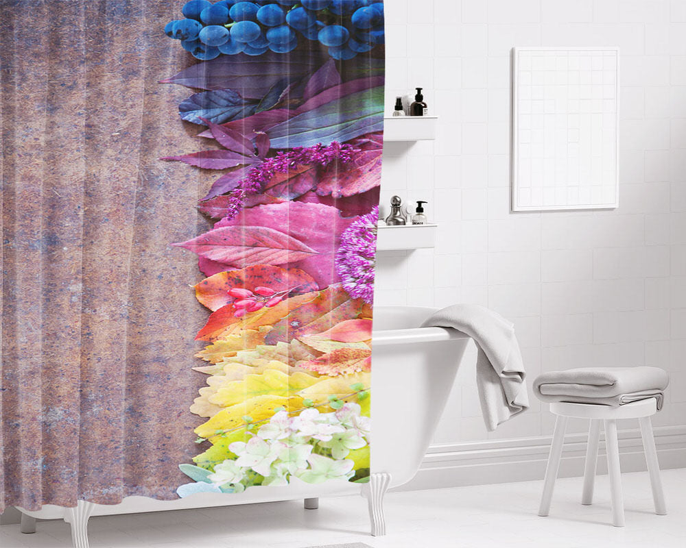 Full Color Bathroom Shower Curtain Fabric Waterproof | 66 X 72 Inch