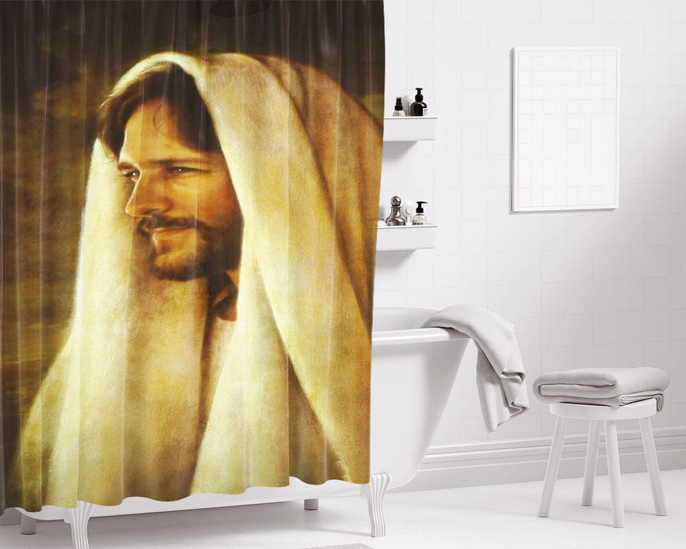 Gentle Healer Bathroom Shower Curtain Fabric Waterproof | 66 X 72 Inch