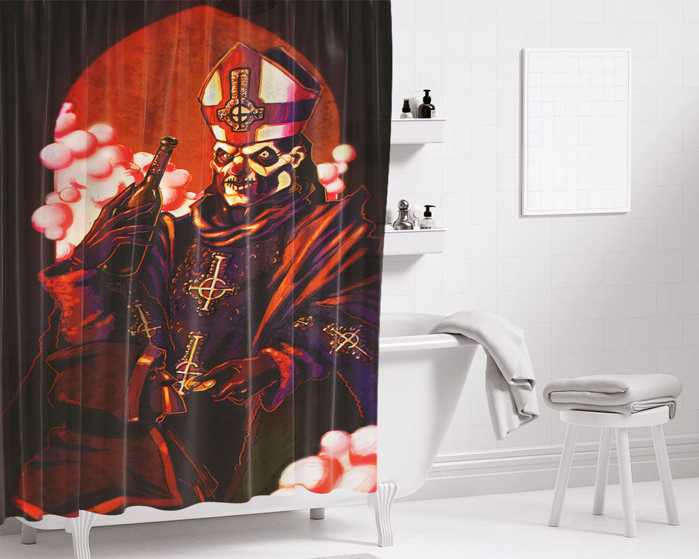 Ghost Band 2 Bathroom Shower Curtain Fabric Waterproof | 66 X 72 Inch