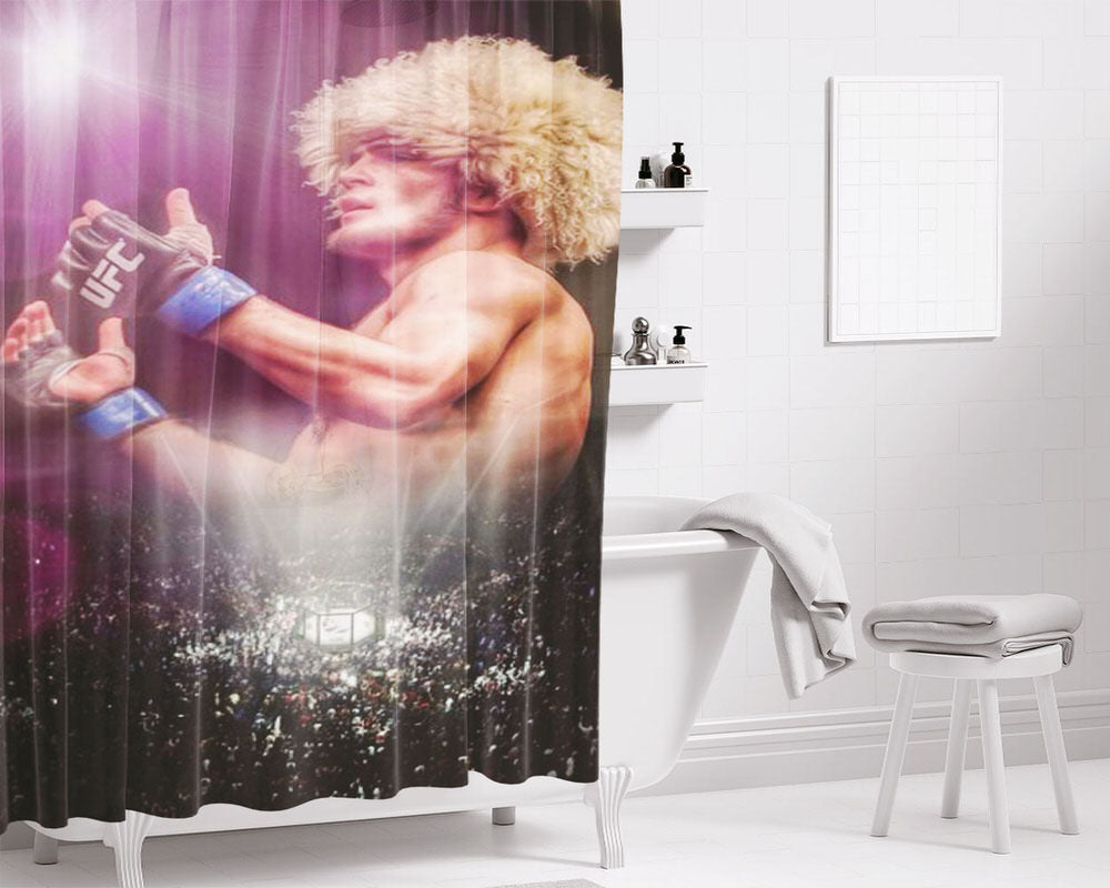 Glory Khabib The Eagles Bathroom Shower Curtain Fabric Waterproof | 66 X 72 Inch