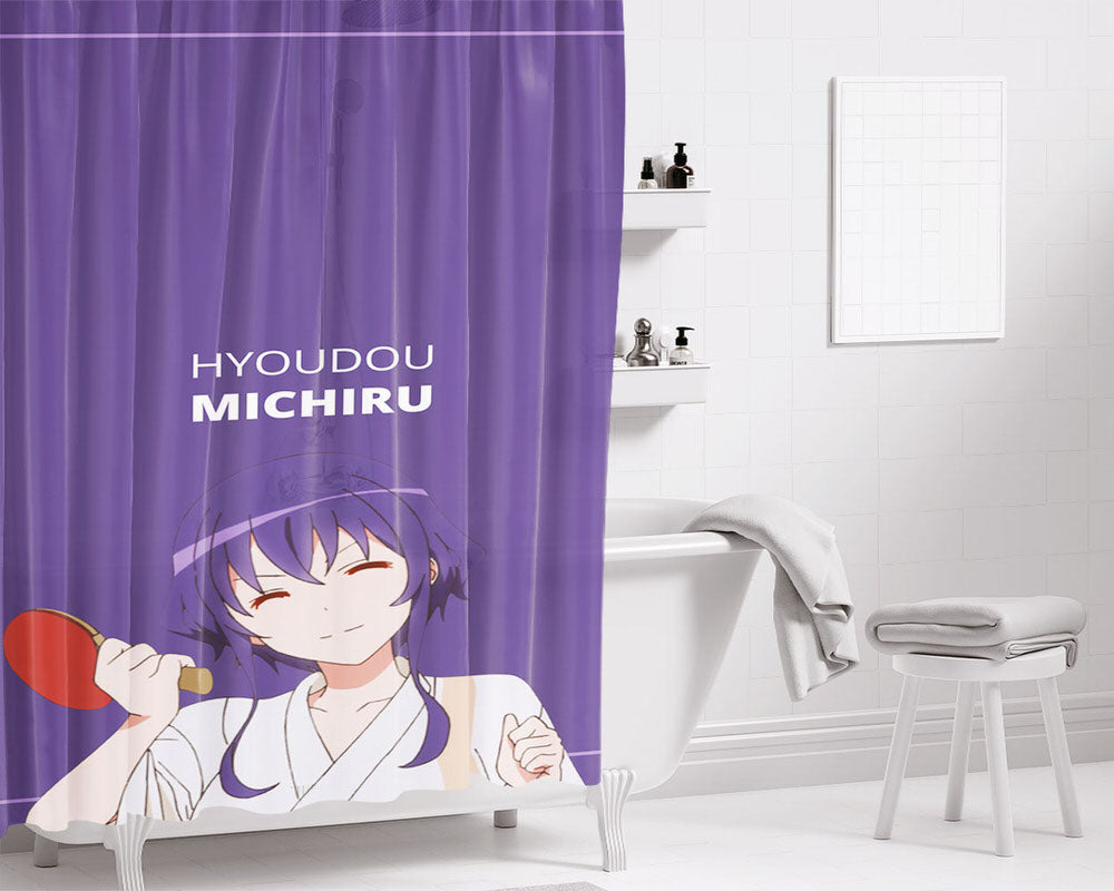Hyoudou Michiru Bathroom Shower Curtain Fabric Waterproof | 66 X 72 Inch