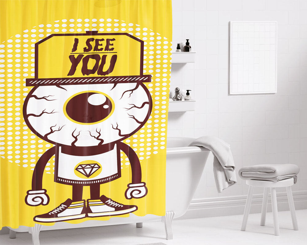 I Realy Realy Love Corgi Bathroom Shower Curtain Fabric Waterproof | 66 X 72 Inch