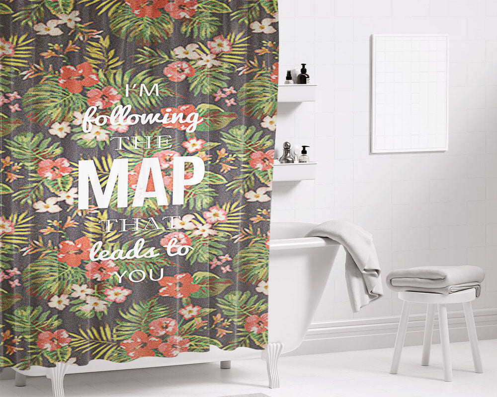 Im Burnin It Bathroom Shower Curtain Fabric Waterproof | 66 X 72 Inch