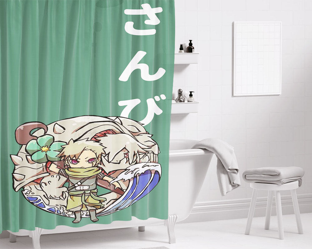 Isekai Quartet Konosuba Overlord Re Zero Tanya Bathroom Shower Curtain Fabric Waterproof | 66 X 72 Inch