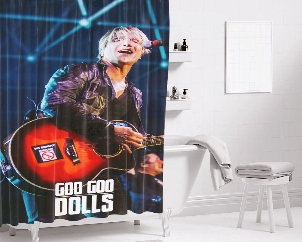 John Rzeznik Goo Goo Dolls Bathroom Shower Curtain Fabric Waterproof | 66 X 72 Inch
