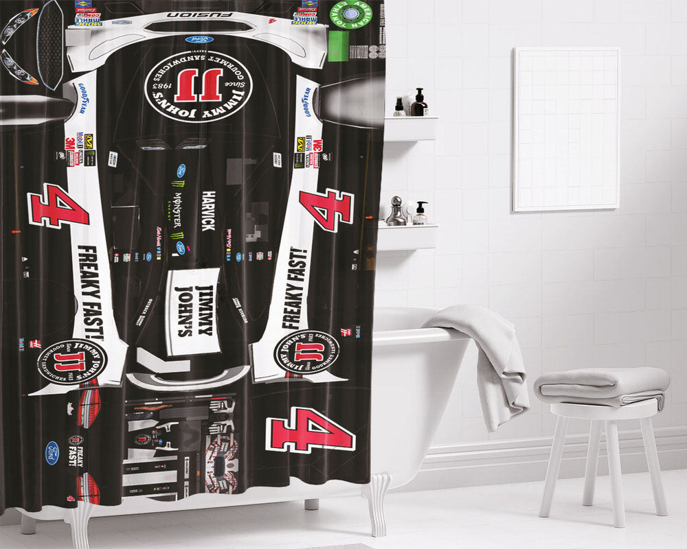 Kevin Harvick'S Car Stikers Bathroom Shower Curtain Fabric Waterproof | 66 X 72 Inch