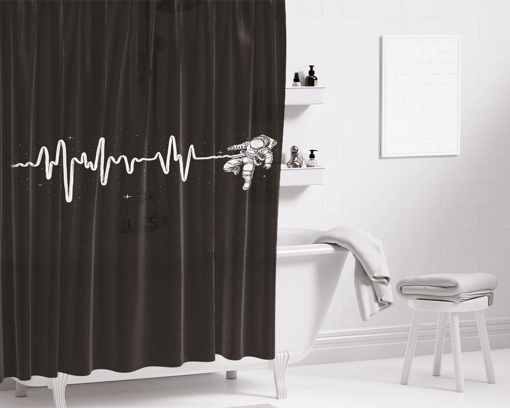 Lightweight Bathroom Shower Curtain Fabric Waterproof | 66 X 72 Inch