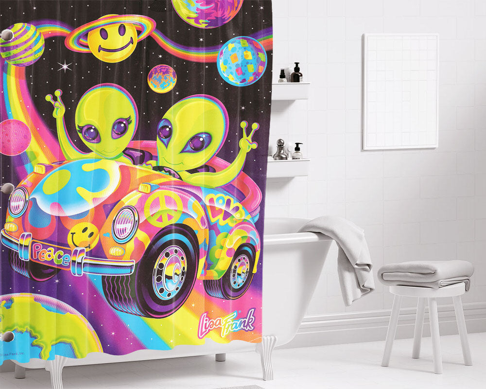 Lisa Frank Bathroom Shower Curtain Fabric Waterproof | 66 X 72 Inch
