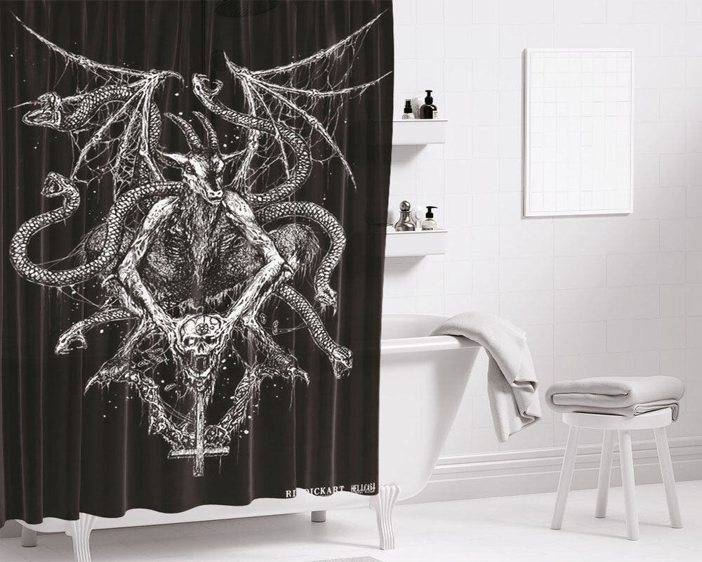 Metal Gore Dr Bathroom Shower Curtain Fabric Waterproof | 66 X 72 Inch