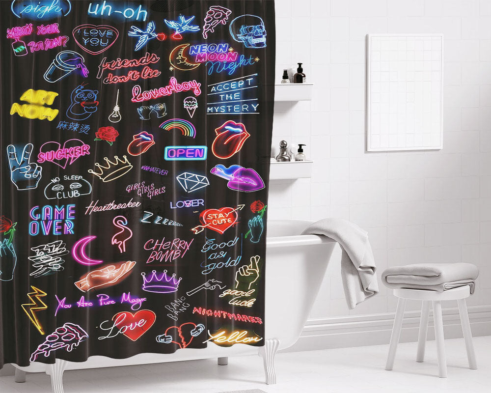 Nature Lover Bathroom Shower Curtain Fabric Waterproof | 66 X 72 Inch
