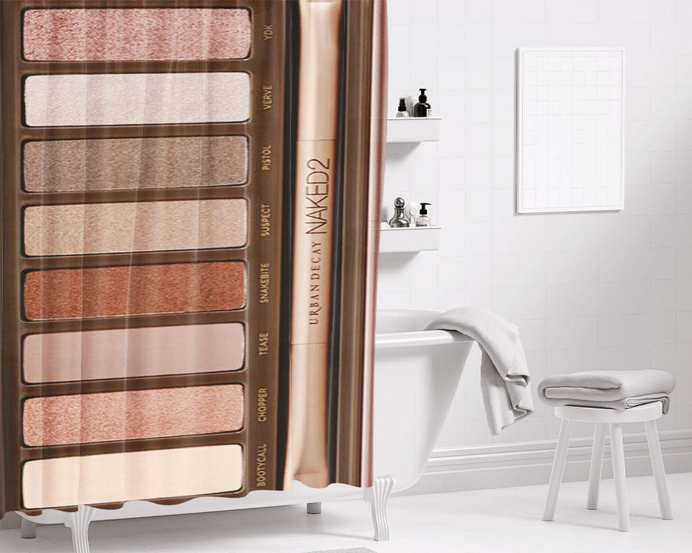 Neked Cosmetics Bathroom Shower Curtain Fabric Waterproof | 66 X 72 Inch
