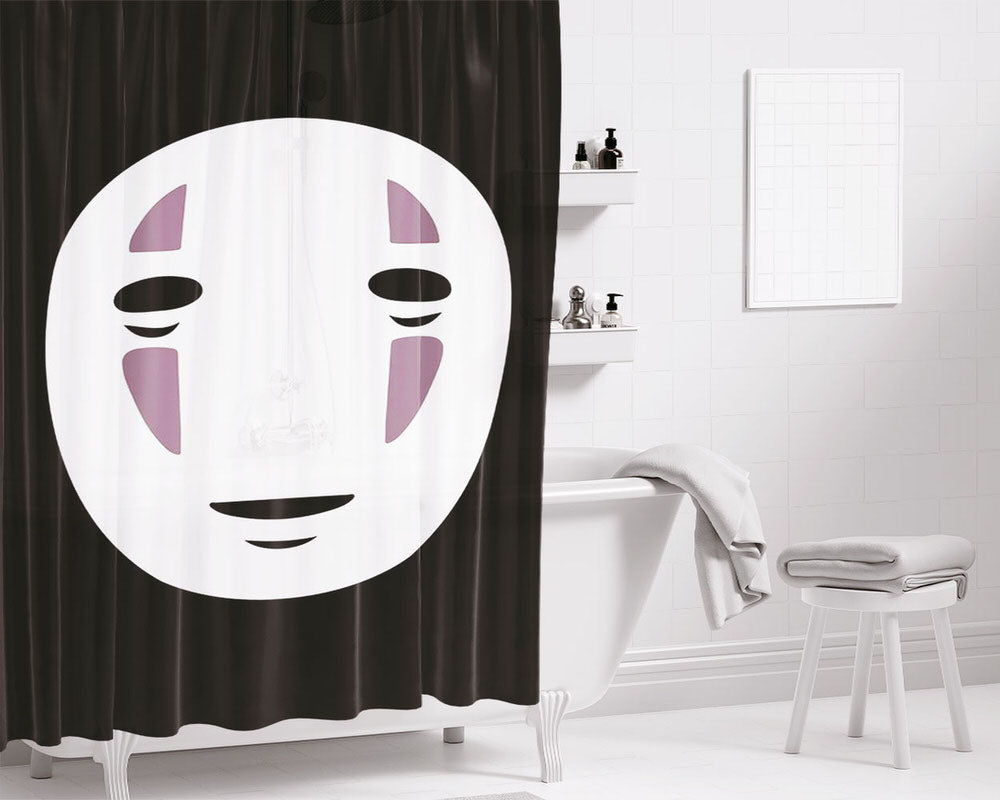 No Face Bathroom Shower Curtain Fabric Waterproof | 66 X 72 Inch