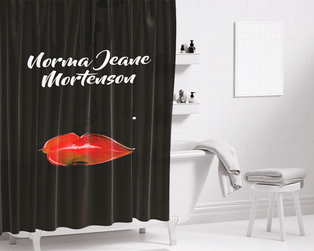Norma Jeane Mortenson Bathroom Shower Curtain Fabric Waterproof | 66 X 72 Inch