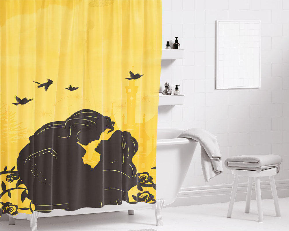 Onceupon A Time Alladdin Bathroom Shower Curtain Fabric Waterproof | 66 X 72 Inch