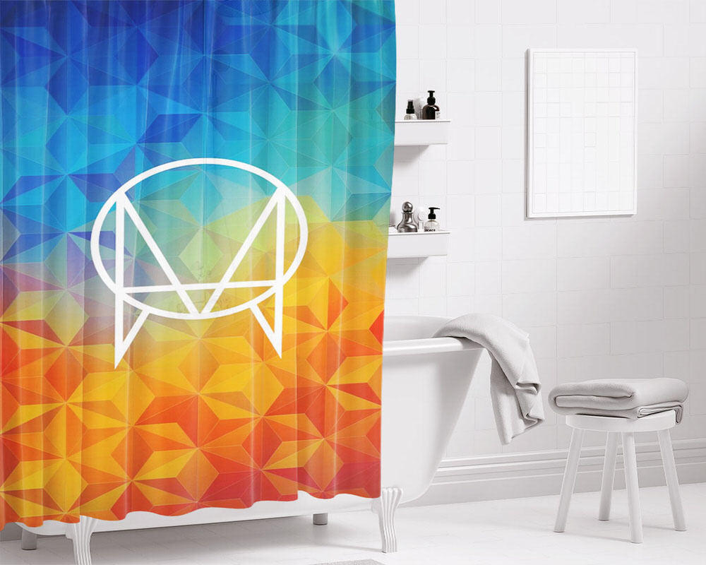 Owsla Wallpapers Bathroom Shower Curtain Fabric Waterproof | 66 X 72 Inch