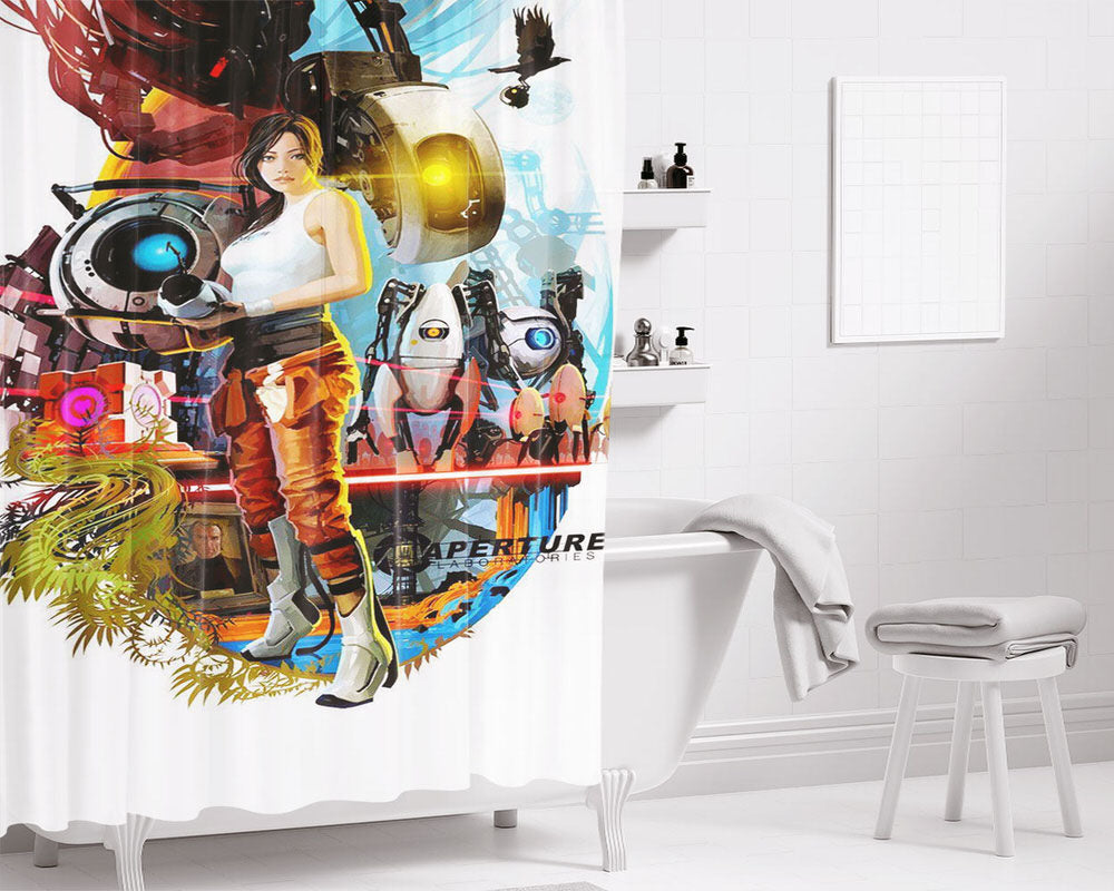 Port Sneaker Footwear Bathroom Shower Curtain Fabric Waterproof | 66 X 72 Inch