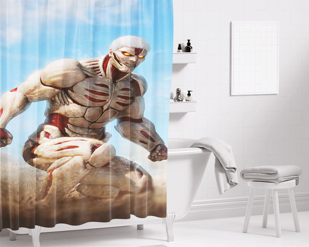 Regular Show Characters Bathroom Shower Curtain Fabric Waterproof | 66 X 72 Inch
