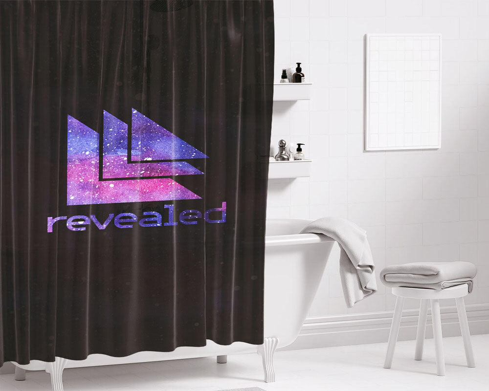 Retro Wallpapers Wide Bathroom Shower Curtain Fabric Waterproof | 66 X 72 Inch