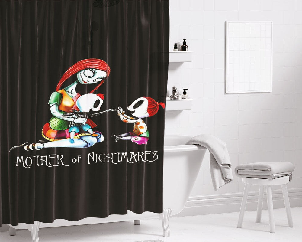 Sally Mother Of Nightmares Bathroom Shower Curtain Fabric Waterproof | 66 X 72 Inch