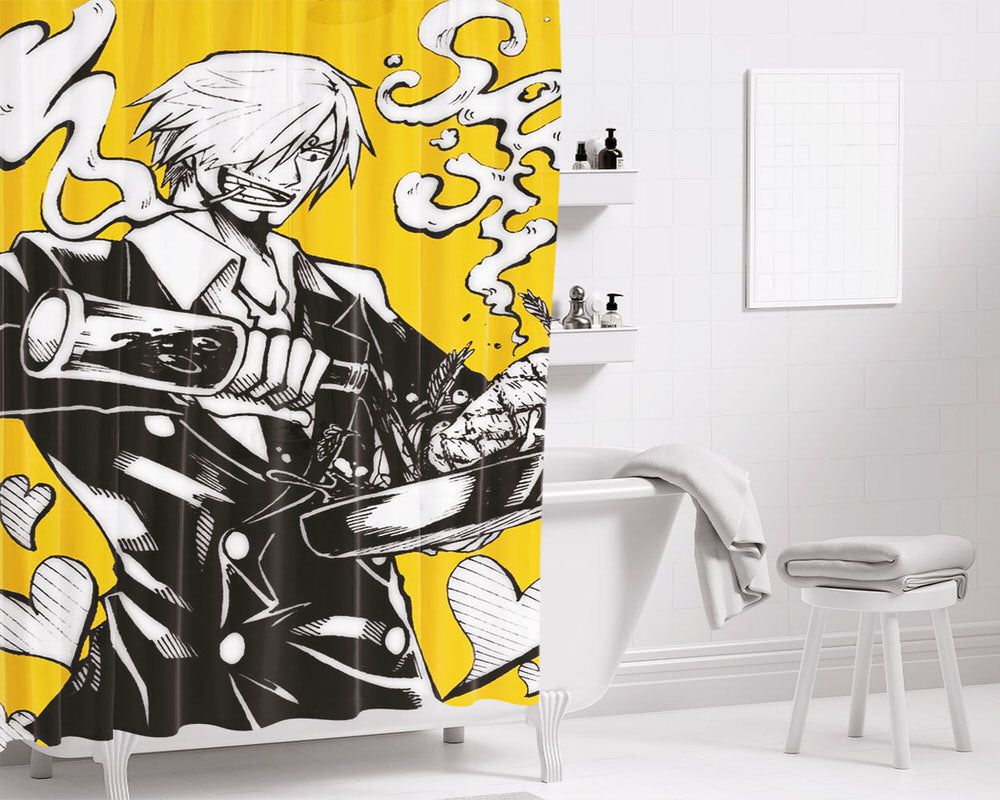 Sanji Bathroom Shower Curtain Fabric Waterproof | 66 X 72 Inch
