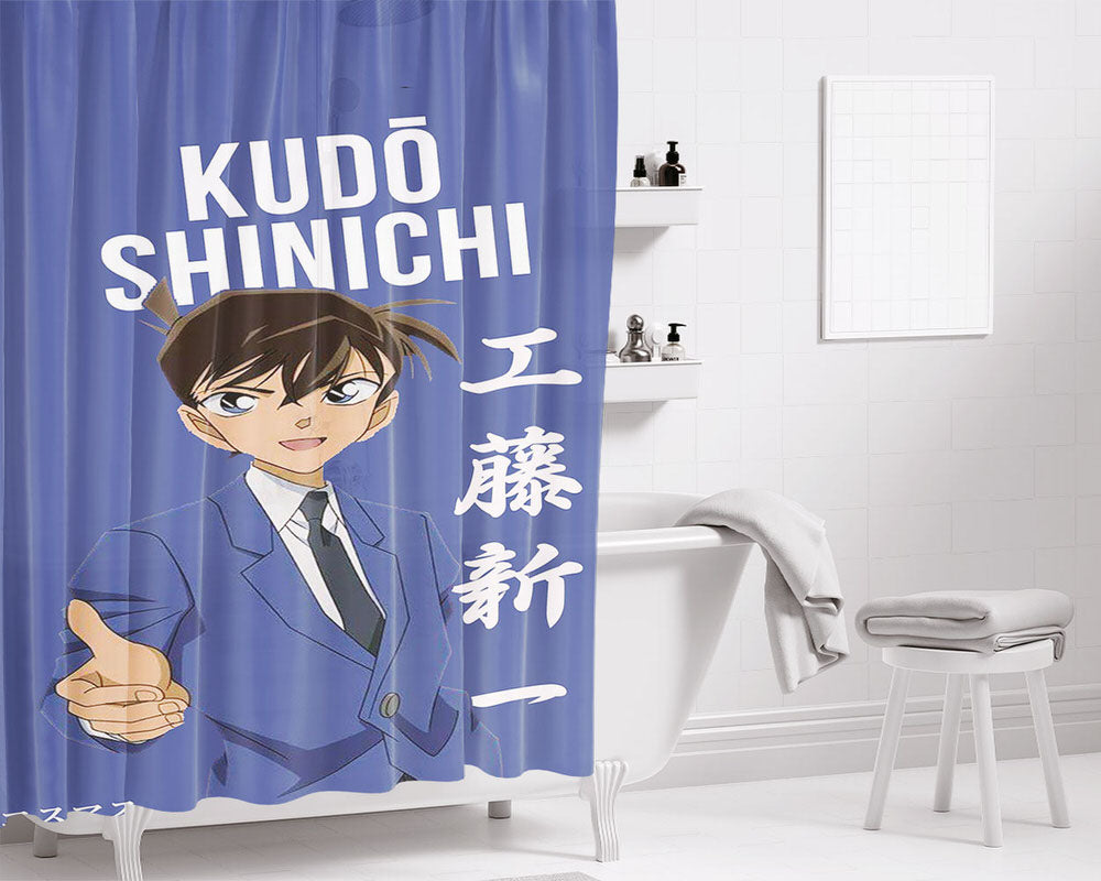 Shinichi Kudo Bathroom Shower Curtain Fabric Waterproof | 66 X 72 Inch