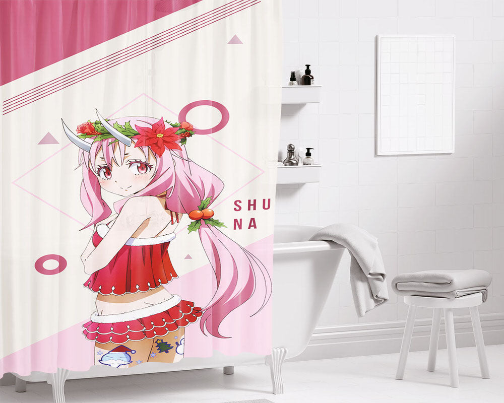Shuna Bathroom Shower Curtain Fabric Waterproof | 66 X 72 Inch