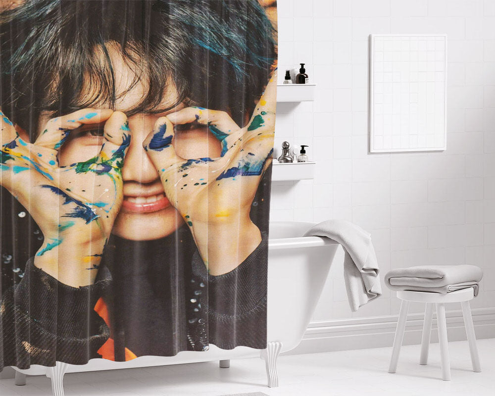 Suga We Never Walk Alone Bathroom Shower Curtain Fabric Waterproof | 66 X 72 Inch