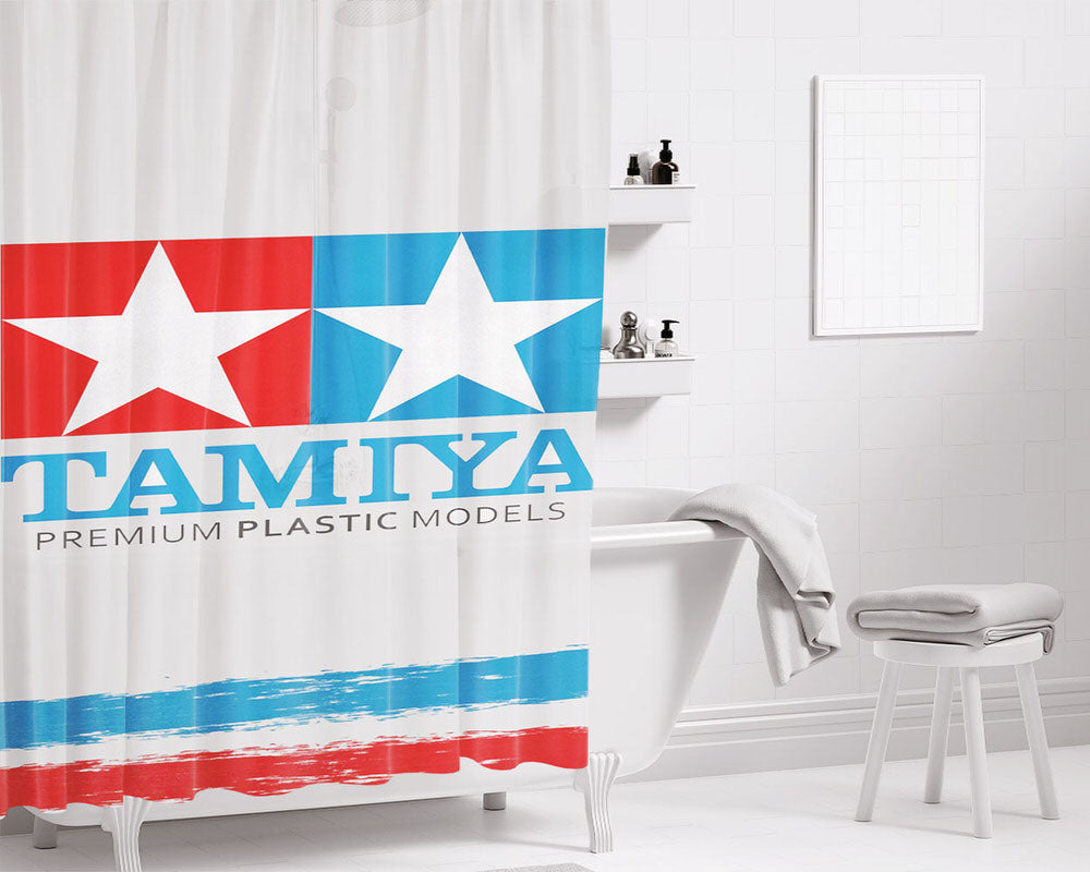 Tamiya Model Premium Plastic Bathroom Shower Curtain Fabric Waterproof | 66 X 72 Inch