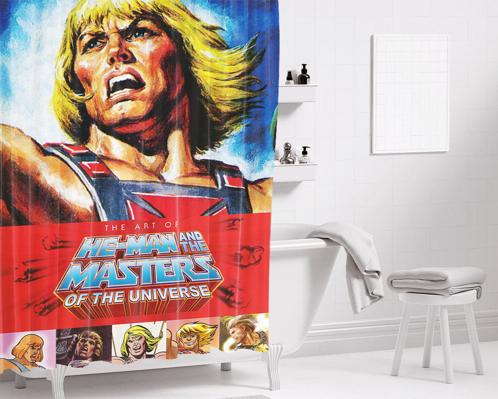 The Art Of He Man And The Masters Of The Universe Bathroom Shower Curtain Fabric Waterproof | 66 X 72 Inch