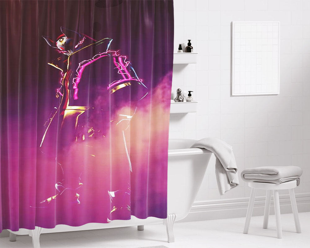 The Cat Mask Skin Drift Bathroom Shower Curtain Fabric Waterproof | 66 X 72 Inch