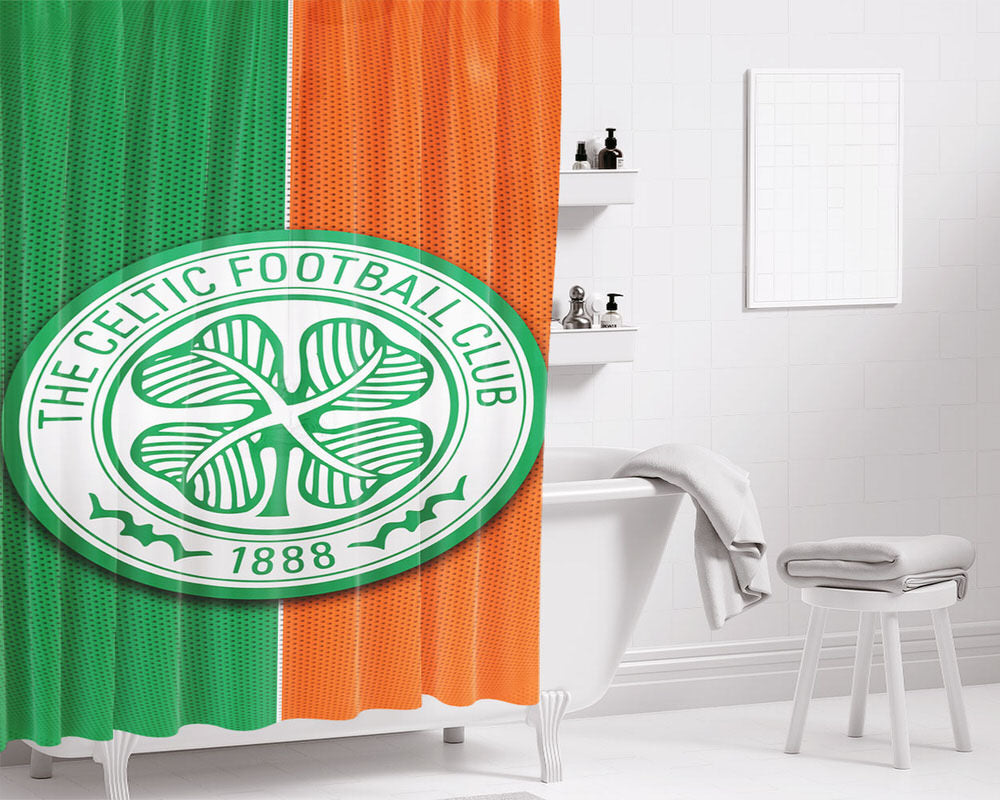 The Celtic Football Club 1888 Fiber Art Wallpaper Bathroom Shower Curtain Fabric Waterproof | 66 X 72 Inch