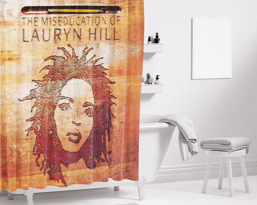 The Miseducation Of Lauryn Hill Bathroom Shower Curtain Fabric Waterproof | 66 X 72 Inch