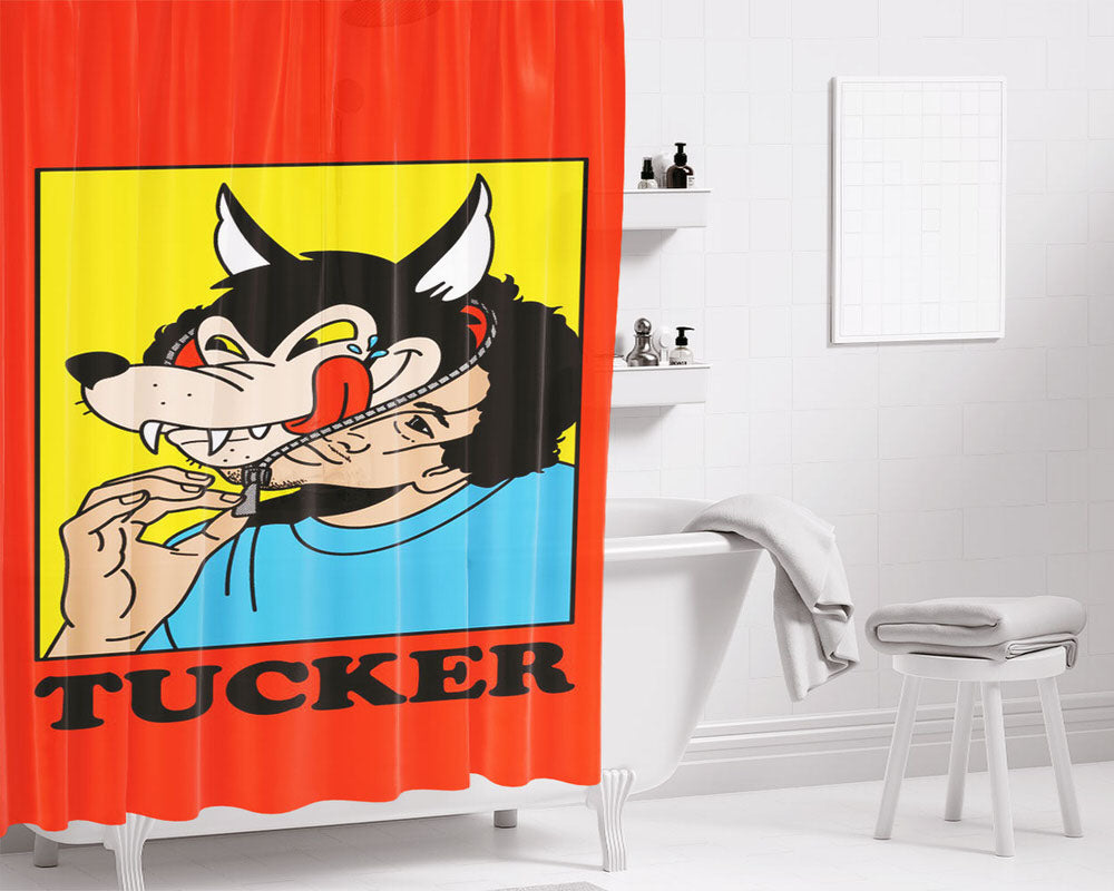 Tucker True Form Primitive Skate Bathroom Shower Curtain Fabric Waterproof | 66 X 72 Inch