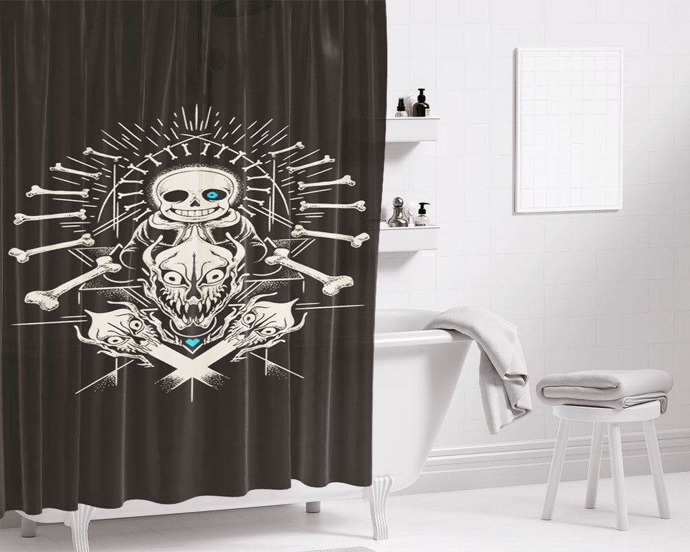 Undertable Bathroom Shower Curtain Fabric Waterproof | 66 X 72 Inch